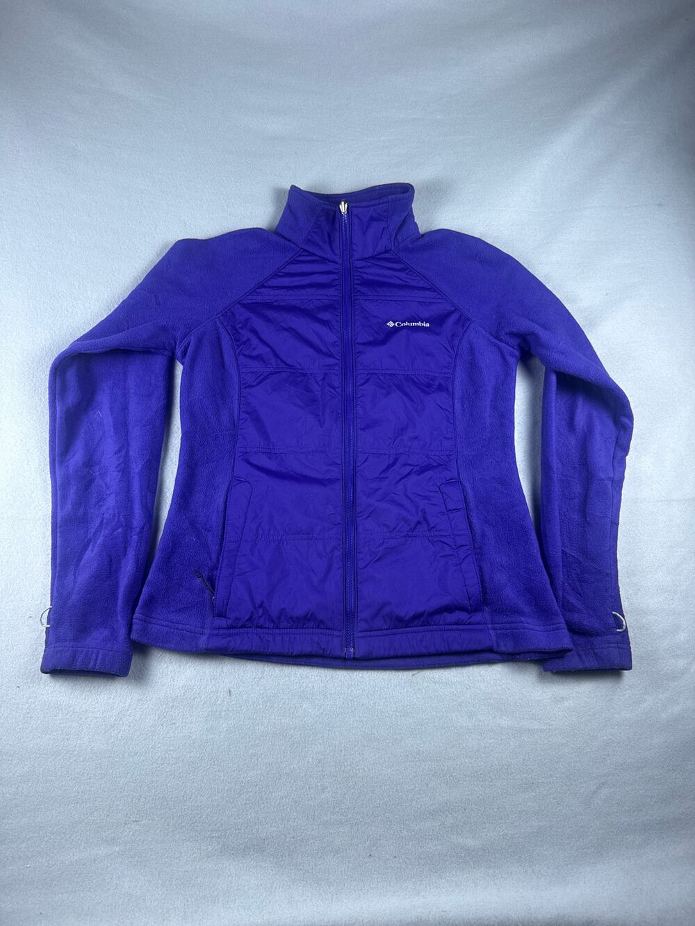 Columbia Interchange Fleece Jacket Womens L Purple Softshell Liner Winter Sports